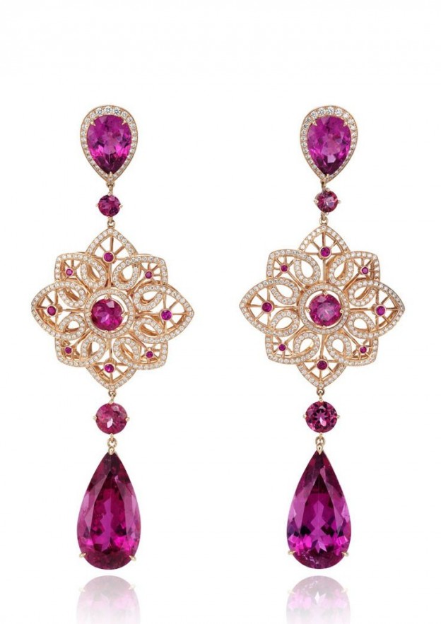 CHOPARD--Collection Byzantine-diamants-rubellites