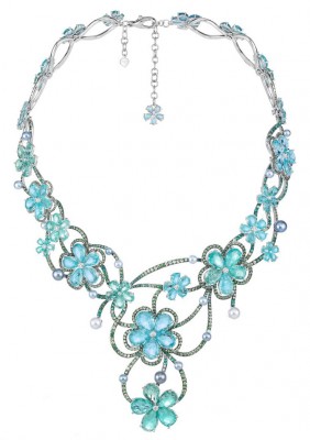 CHOPARD-Collection Disney- collier Tiana-Aigue marine-diamants