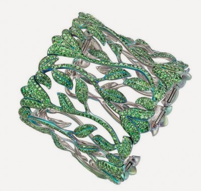 CHOPARD_ bracelet-titanium-tsavorites-diamants-diamonds