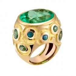 COURTAIGNE DELALANDE-bague-emeraude