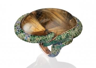 DE GRISOGONO- BO-Collection Melody of Colours-Quartz rutile