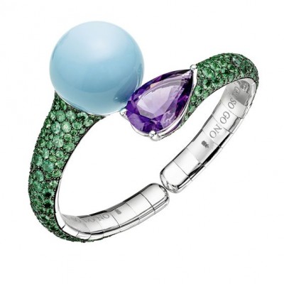 #DE GRISOGONO #White gold #Emeralds #Turquoise #Amethyst #Ring
