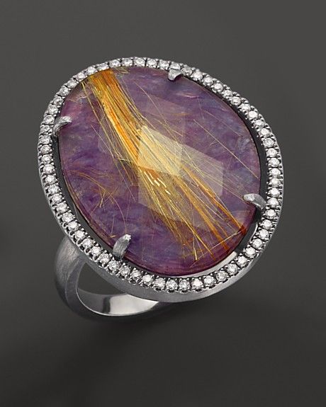 DI MASSIMA-Diamants-quartz rutile-charoite doublet