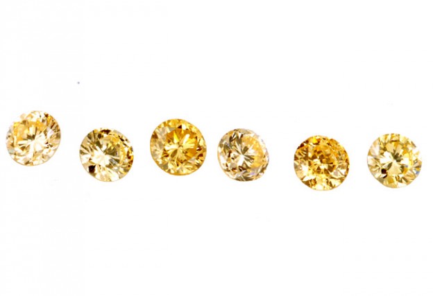 Diamant jaune orange - Yellow orange diamond