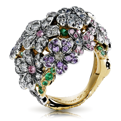 FABERGE-Bague collection Forget me Not-Alexandrite