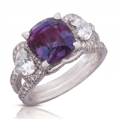 FABERGE-Collection Devotion-or blanc-diamants-alexandite
