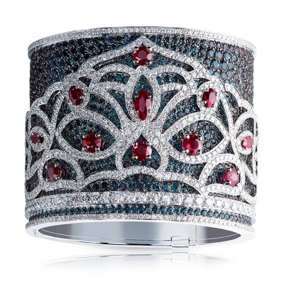 FABERGE-bracelet Kokoshni-Alexandrite-rubis- or blanc
