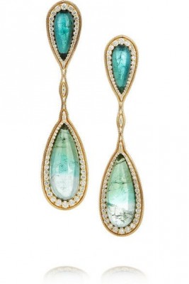 FERNANDO JORGE-Boucles d'oreilles-tourmaline-diamants