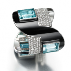 FOUQUET_art deco-aigue marine-diamant-email-bracelet-1926-Paris