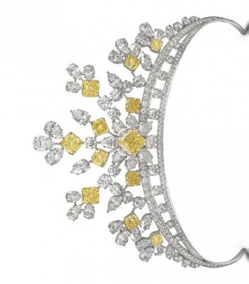 GRAAF-Couronne Graff-diamants blancs-diamants jaunes
