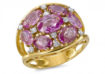 H GRINGOIRE-Saphirs roses-diamants