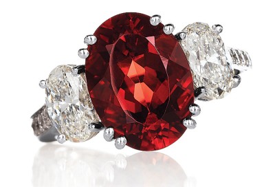 HAMILTON-Hank B. Siegeli-Congo bague-diamants-andesine