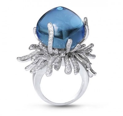 HARRY WINSTON-Bague-Saphir-diamants
