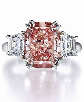 HARRY WINSTON-Bague-diamants rose-diamants