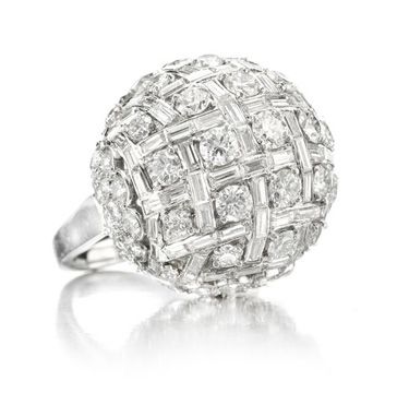 HARRY WINSTON-Bague dome-diamants