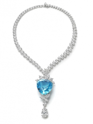 HARRY WINSTON-Collier-diamants-tourmaline Paraiba