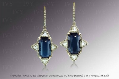 IVY-Tourmaline 10.96ct-diamants-or