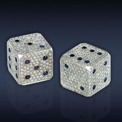 JACOB & CO-dès à jouer-diamants-saphir