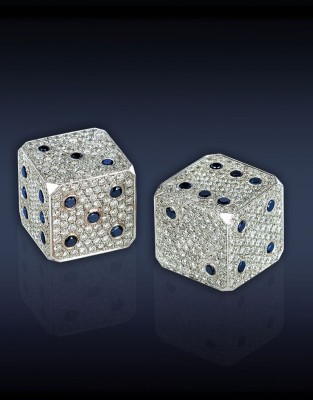 JACOB & CO-dès à jouer-diamants-saphir
