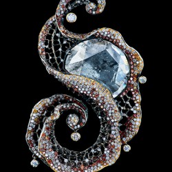 JEWELLERY THEATRE-Pendentif-Collection Autumn-diamant blanc-diamants de couleurs