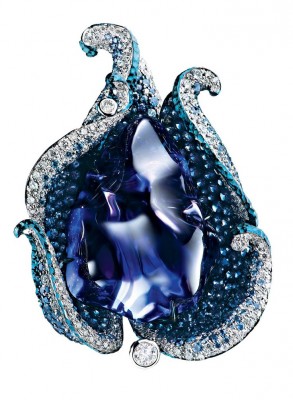 JEWELLERY THEATRE-Tanzanite-bague-collection the Flowers Collection