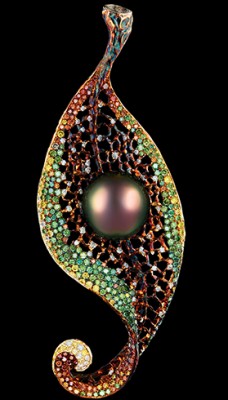 JEWELLERY THEATRE-or jaune-diamants de couleurs