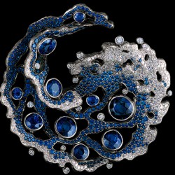 JEWELLERY THEATRE-pendentif-collection Elements-diamants-saphirs-or blanc
