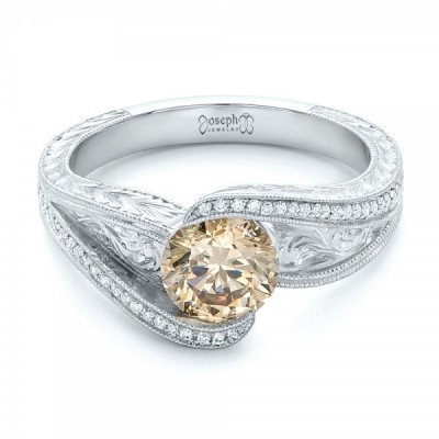JOSEPH JEWELRY- Bague de fillançailles-diamants-diamant brun