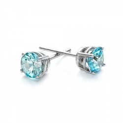 JOSEPH JEWELRY-Boucles d'oreilles-zircon bleu