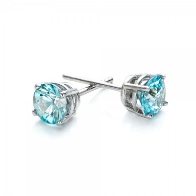 JOSEPH JEWELRY-Boucles d'oreilles-zircon bleu