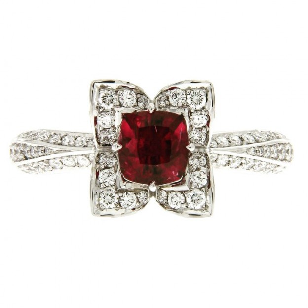 KAT FLORENCE--Collection Fall & winter 2015-2016-Bague-Bixbite-diamants-or blanc
