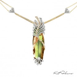KAT FLORENCE-Collection Fall & winter 2015 2016-pendentif-Zultanite-or blanc-diamants