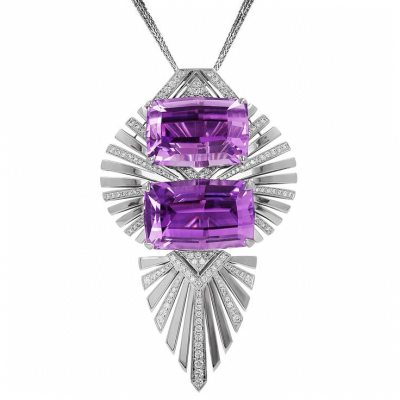 KAT FLORENCE-Collection Spring 2015-Kunzite-diamants-or blanc