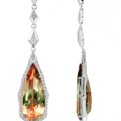 KAT FLORENCE-Collection Winter 2014-boucles d'oreille-Zultanite-diamants-or blanc 18k, KAT FLORENCE