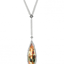 KAT FLORENCE-Collection Winter 2014-collier Zultanite-or blanc-diamants