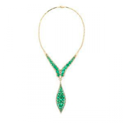 KAT FLORENCE-Collier Nova Era Emerald-or jaune-émeraudes du Brésil-diamants