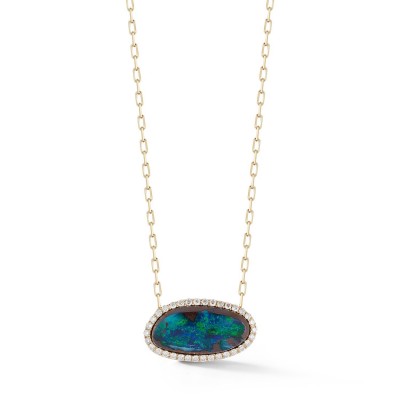 #KATHERINE JETTER #Boulder Opal #Opale #Diamonds #Diamants #Pendentif #Pendant