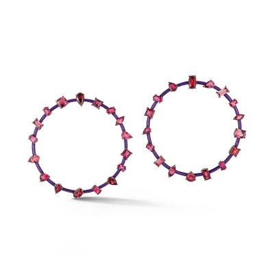 #KATHERINE JETTER #Earrings #Tourmailne #PurpleEnamel