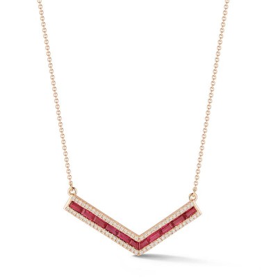#KATHERINE JETTER #Necklace #Rubies #Diamonds #OrigamiCollection