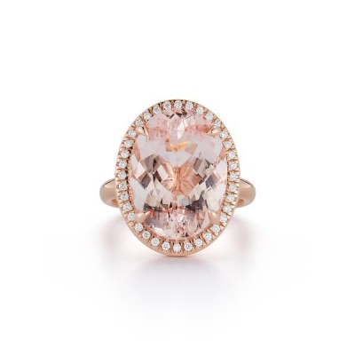 #KATHERINE JETTER #Ring #Morganite #Diamonds