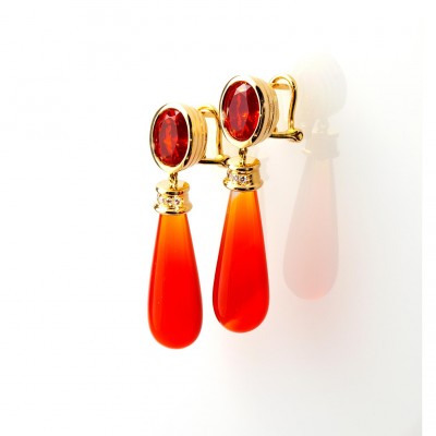 #KATHERINE JETTER #mexican_fire_opal #Earrings Opale de feu #Boucles d'oreilles