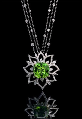 KREMENTZ Richard-Collier-Péridot-diamants