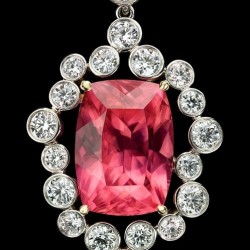 KREMENTZ Richard-Pendentif-Rhodochrosite-diamants