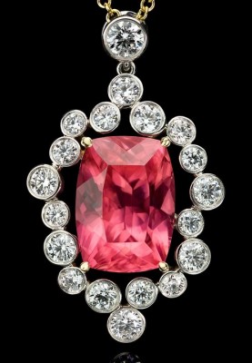 KREMENTZ Richard-Pendentif-Rhodochrosite-diamants