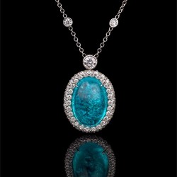 KREMENTZ Richard-collier-diamants-Tourmaline Paraiba
