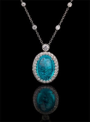 KREMENTZ Richard-collier-diamants-Tourmaline Paraiba