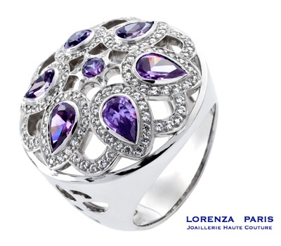 LORENZA-bague-sheherazade-tanzanite diamants