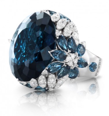PASCALE BRUNI-bague-diamants-topaze london blue