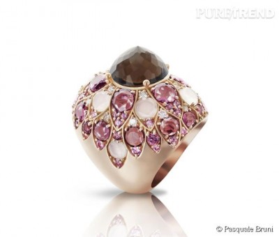 PASCALE BRUNI quartz milky - saphirs roses