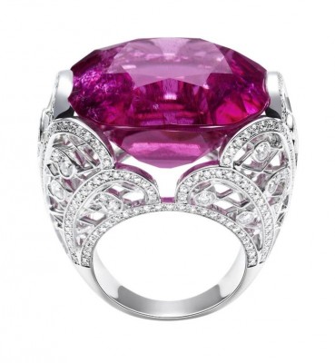 PIAGET-Bague collection Couture Précieuse-rubellite-diamants